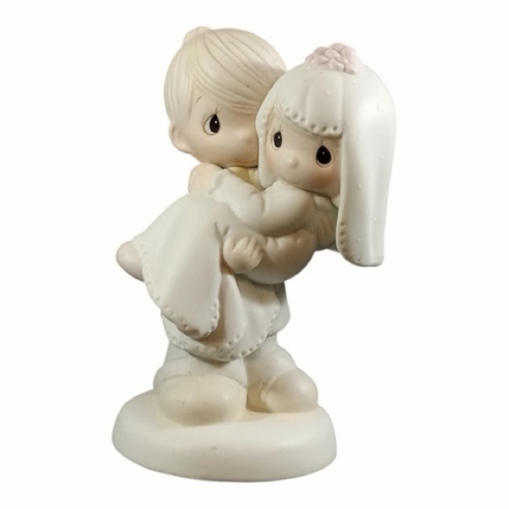 Precious Moments #E-9255 "Bless You Two" Figurine of a Bride and Groom
